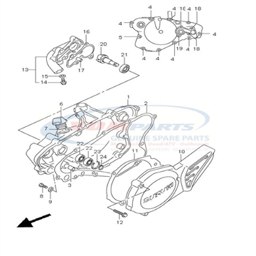 Cover clutch, suzuki, 11341-03B00